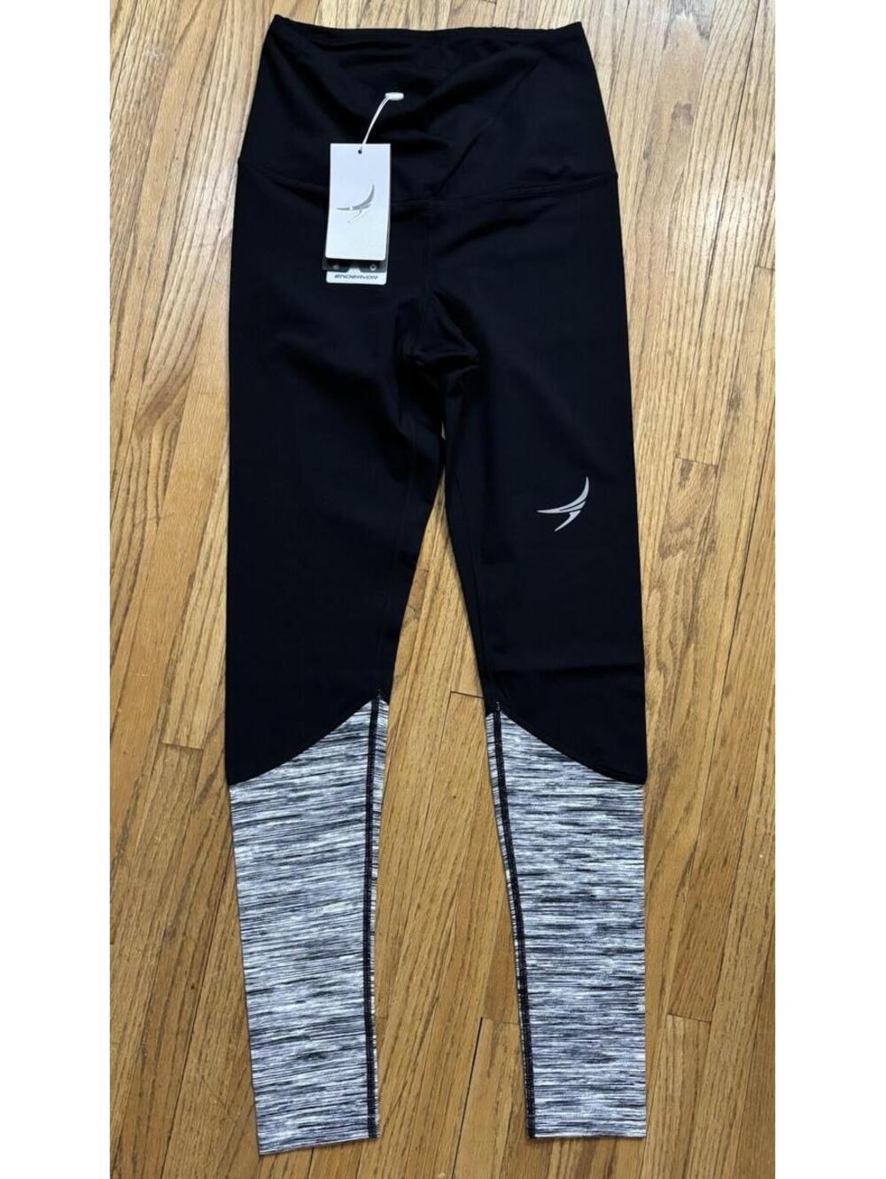 Endeavor Athletic Power-up Leggings Women's Size Small Black & Gray NEW